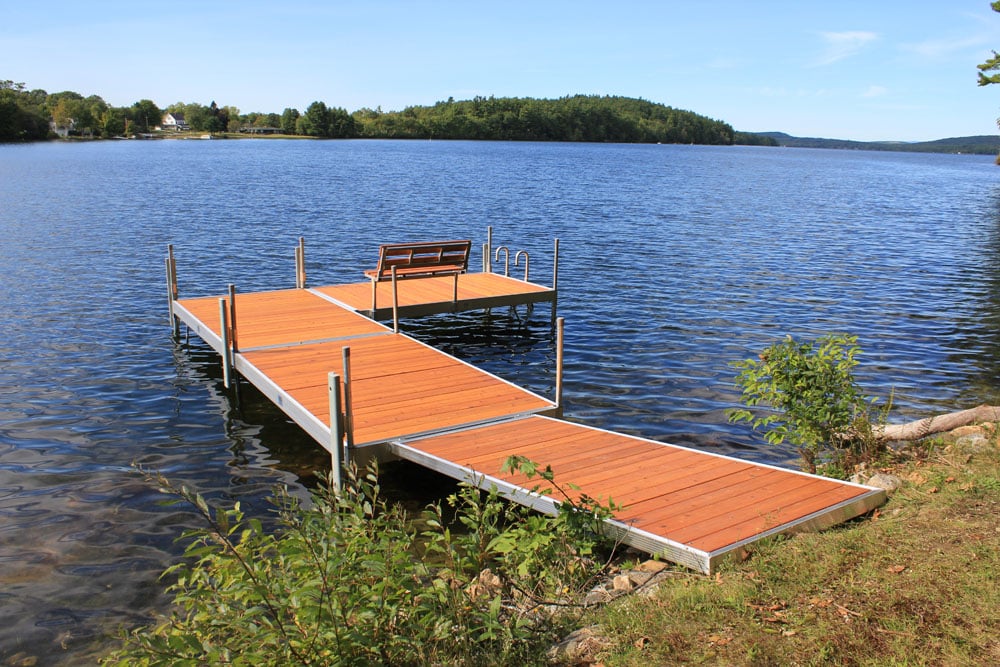 custom boat docks by great northern docks - made in maine