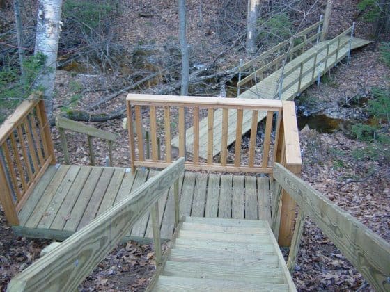 Trail Bridge and Stairs