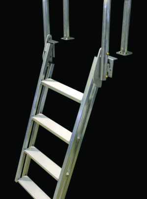 Dock Ladder Aluminum (20º Slanted) # 9079W