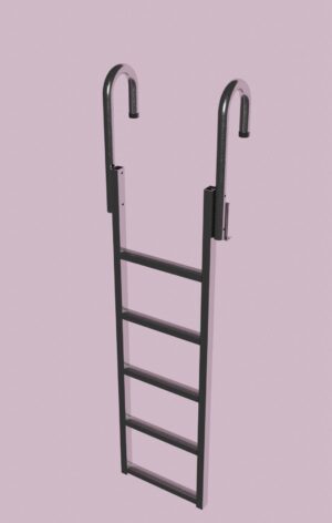 Dock Ladder Aluminum "Vertical" 5 Steps #9078DL-5 (With Bolt Kit) For Dura-LITE™ Dock Frame only