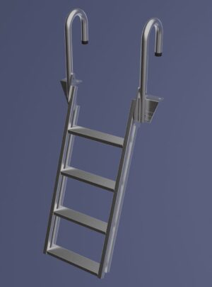 Dock Ladder Aluminum (20º Slanted) # 9079MPD