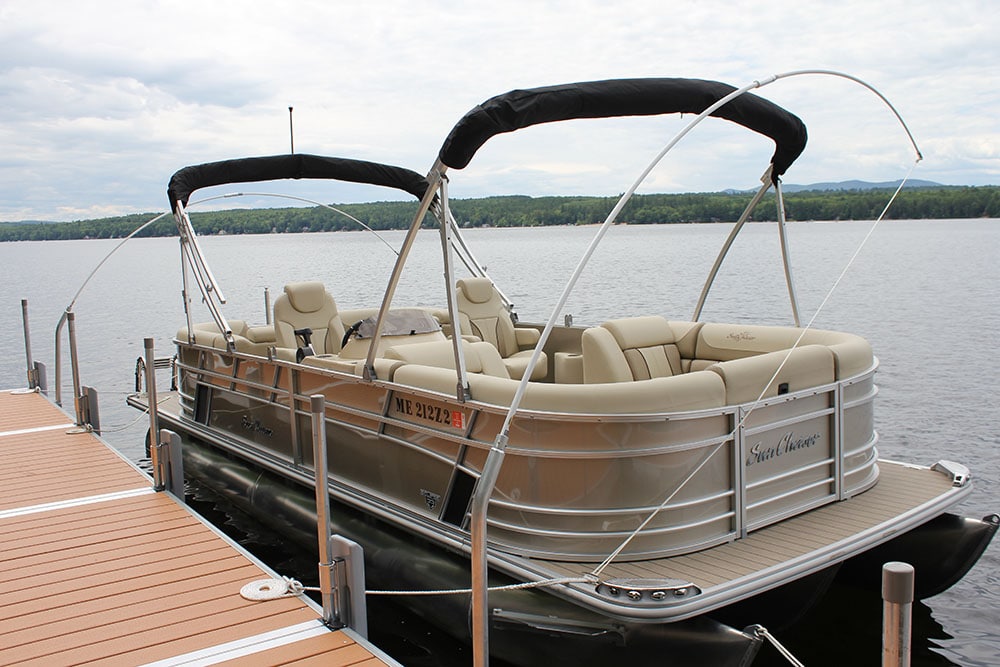 Mooring Whips On Dura Lite Boat Docks