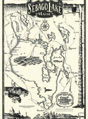 Sebago Lake Map – 1049