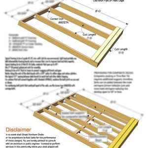 Plan - Fixed Dock 6'x8'